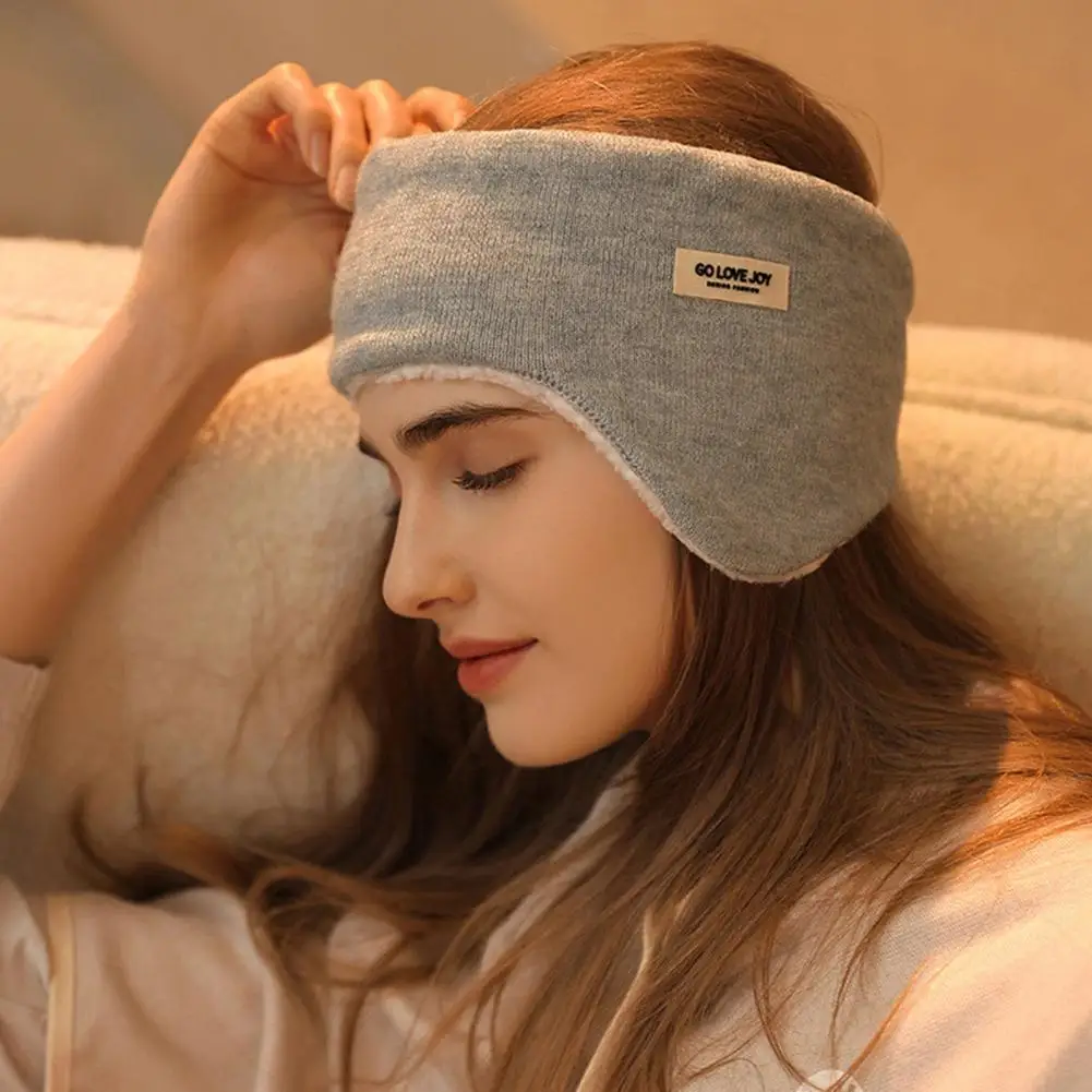 

Warm Earmuffs Thickened Winter Earmuffs Women Plush Earmuffs 2 in 1 Eyes Covers Headband Earmuffs Warm Sweatband for Outdoor