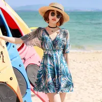 Slimming Design Women's Swimsuit Strapless Plus Size Korean Style Bikini High-End Feel Floral Thermal Spring Swimsuit