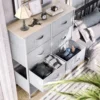 8 Drawers Dresser - Fabric Storage Tower, Organizer Unit for Bedroom, Living Room & Closets - Sturdy Steel Frame 5