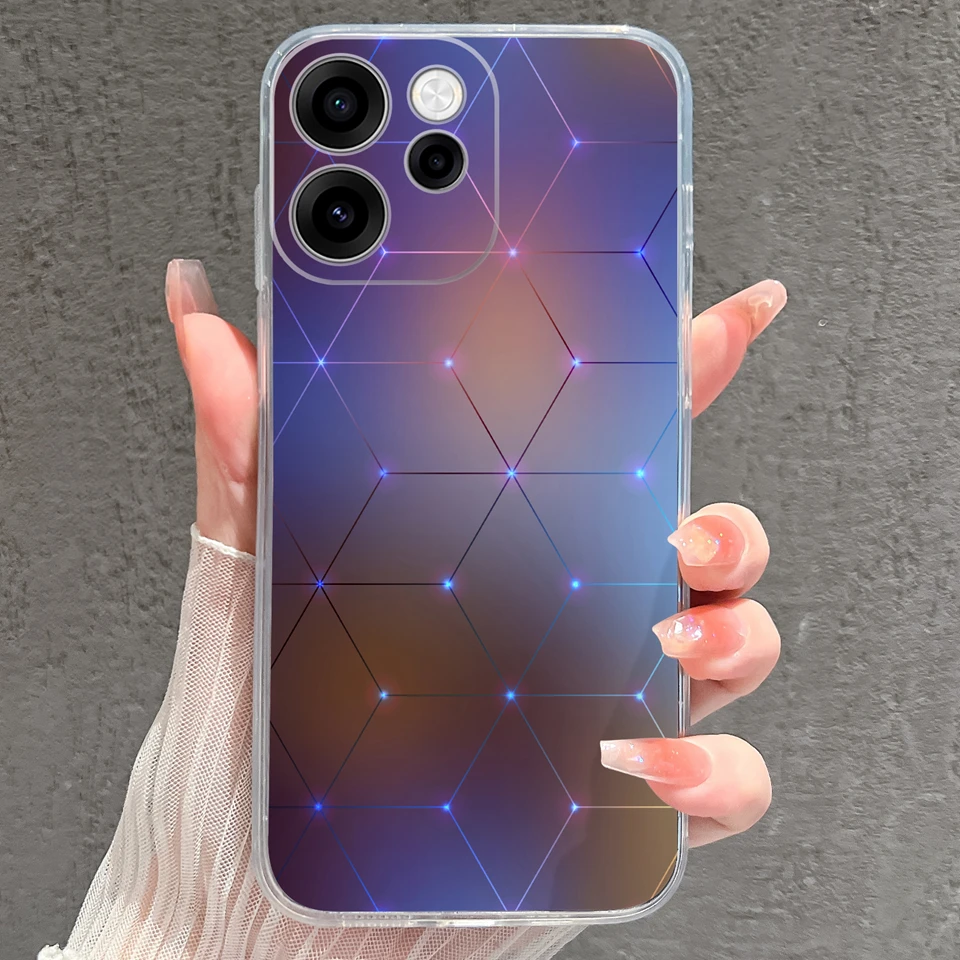 Cartoon Cat Astronaut Minimalist Soft Clear Phone Case