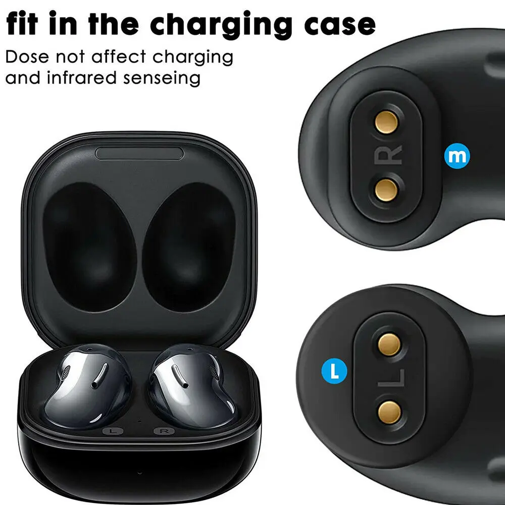 Silicone Ear Tips for Samsung Galaxy Buds live Eartips True Wireless Earbuds Tips Earplugs Earphone Silicone Case Ear Cap bluetooth over ear headphones