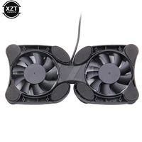 Support de refroidissement portable pour ordinateur portable, ventilateur pliable, coussin de refroidissement, refroidisseur de processeur pour ordinateur portable, refroidisseur USB 2