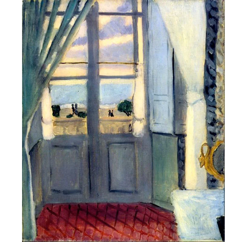 

100% handmade Abstract Flower famous oil painting on canvas wall art,The Closed Window 1919 by Henri Matisse