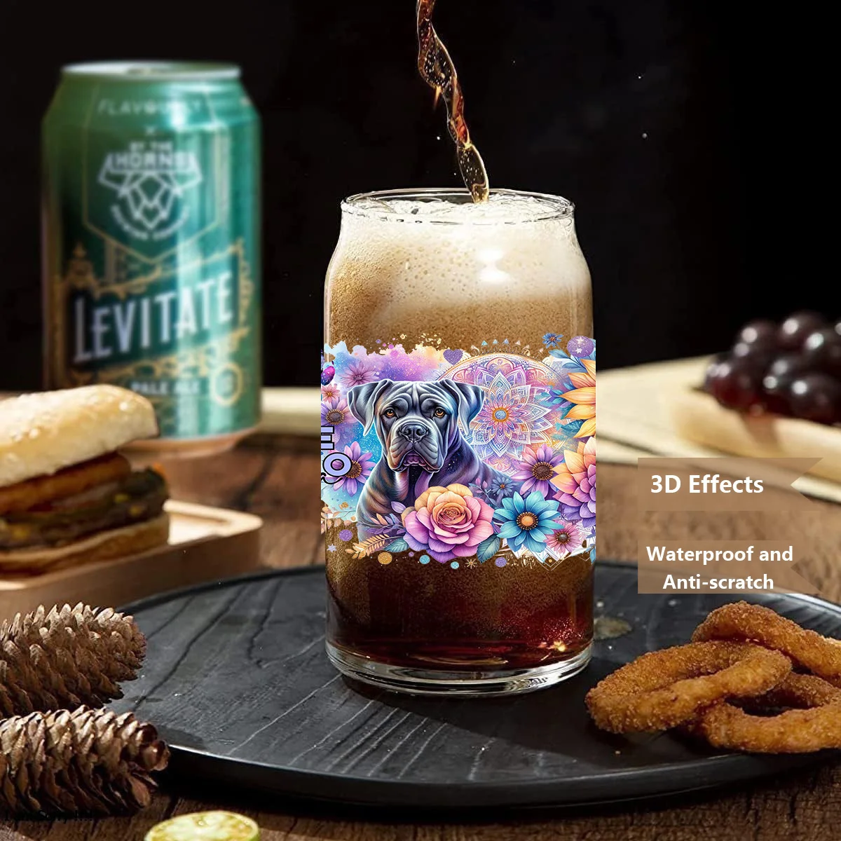 3D Stickers Cup Wraps Sticker Cups UV DTF Wrap Transfer Dog UV DTF sticker peel waterproof DIY Decals 3D transfers uvdtf crystal stickers 16oz uv dtf cup wraps for Libbey Glasses