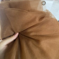Elegant Burnt Orange Soft Tulle for Weddings & DIY Creations (Dark Nude)