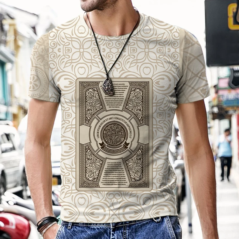 Men&s T-shirts Pattern Oversized Fashion Shorts Harajuku Swimsuit Man Mens Clothing Quick Dry Comfortable Men/Women 