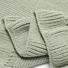 Solid Color Knitted Acrylic 70 by 90 Cm Baby Boys & Girls Swaddle Blanket Newborn Infant Security Blanket For All Seasons 5