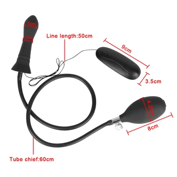 10 Modes Vibrator Anal Plug Female Masturbator 2 In 1 Inflatable Vagina Expander Butt Dilator Sex Toys For Women Men 6