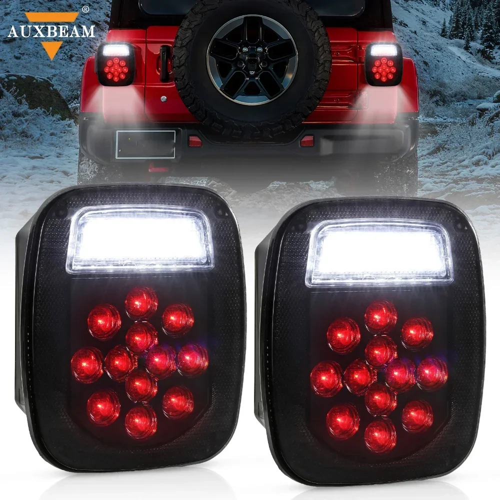 

39 LED Tail Lights for Jeep Wrangler YJ TJ CJ Truck Trailer Van Rear Brake Reverse Turn Signal Lamp White Red Light