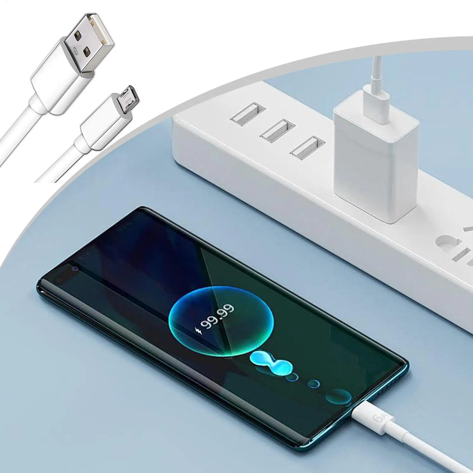 1M USB 충전 케이블 타입 B 480Mbps USB 2.0 3A 고속 충전 데이터 케이블 스마트폰 디지털 기기 가정용