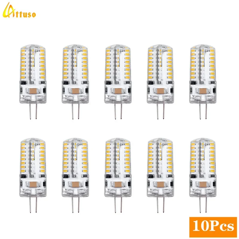 10pcs/lot G4 LED lampa 2W 3W 4W 5W 7W 9W cibule střídavého stejnosměrný 12V 220V 2835/3014SMD svíčka světel nahradit halový pro lustr reflektor