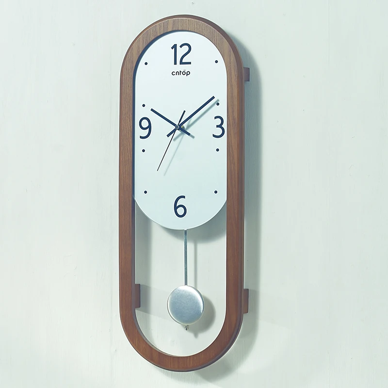 3d oval-shaped Silent pendulum wall clock Style 1  