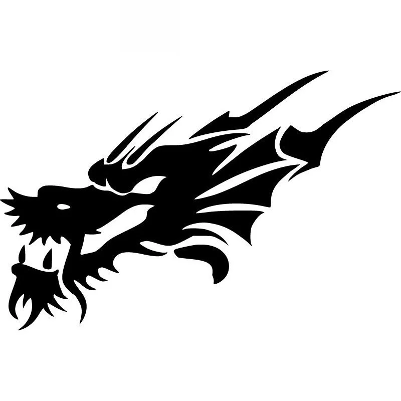 

Car Stickers Classic Personality Leading Pattern PVC Car Decoration Accessories Decals Creative Waterproof Black/white,31cm*20cm