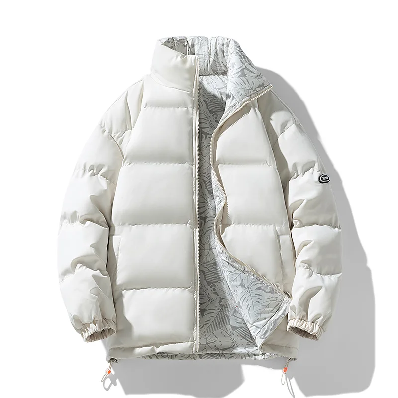 

2023 Men Jack pdmcms Brand Simplicity Double-sided dressing Stand collar COTTON Winter New Loose and comfortable Thickening