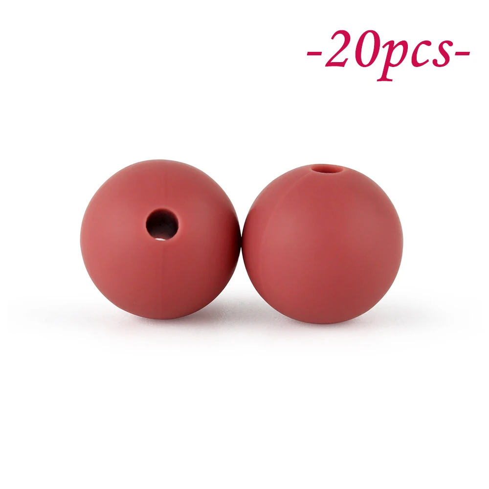 Vibrant Silicone Beads Set for DIY Jewelry & Crafting – 20-Piece Collection