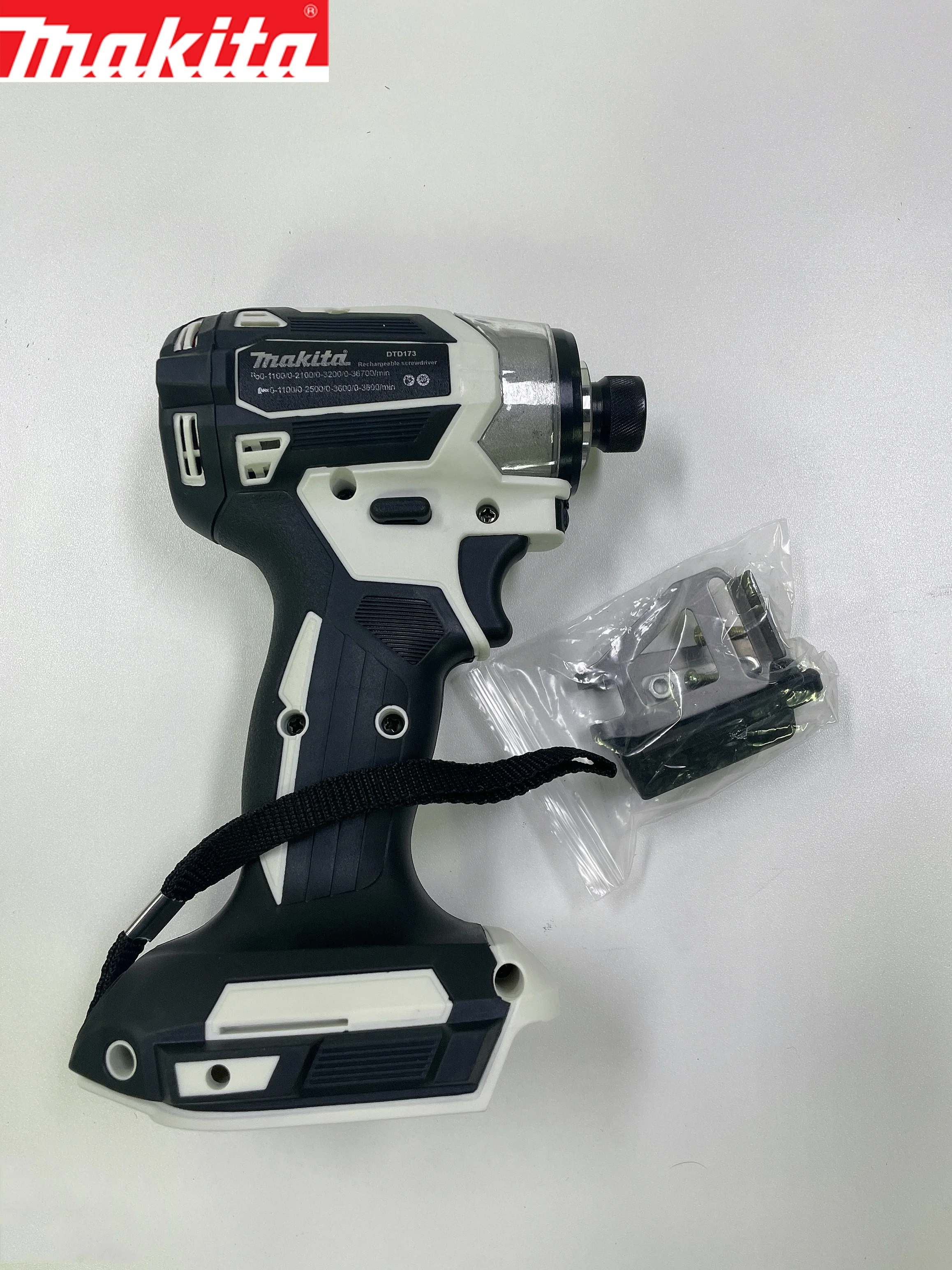 Makita Black and white DTD173 Charging driver Brushless electric screwdriver Household impact 18v lithium impact driver 2