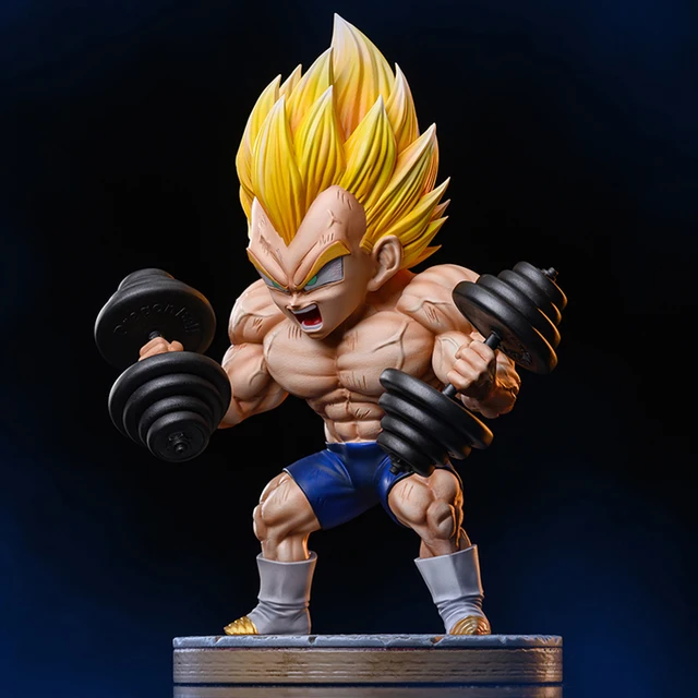 17cm Dragon Ball Z Figure Vegeta Muscle Fitness IV Action Anime Figurine PVC GK Collection Model Toys for Gifts 4