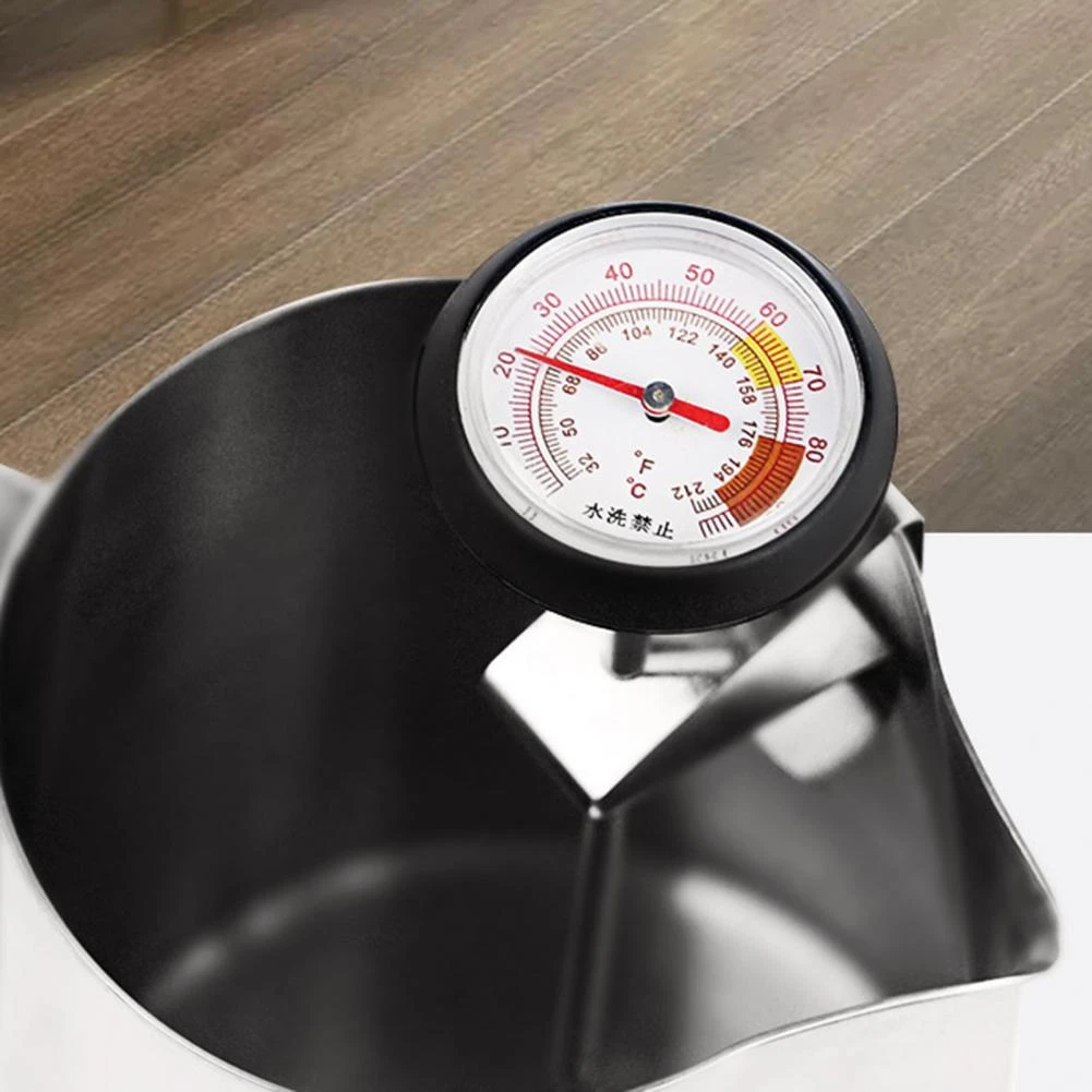 Food Thermometer Double Scale Value Practical Kitchen Thermometer Safe Meat Thermometer Heat Resistant Oven Thermometer for BBQ