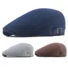 Retro European Men Beret Hat Mesh Breathable Polyester Hollow Washable Men Cap Summer 1