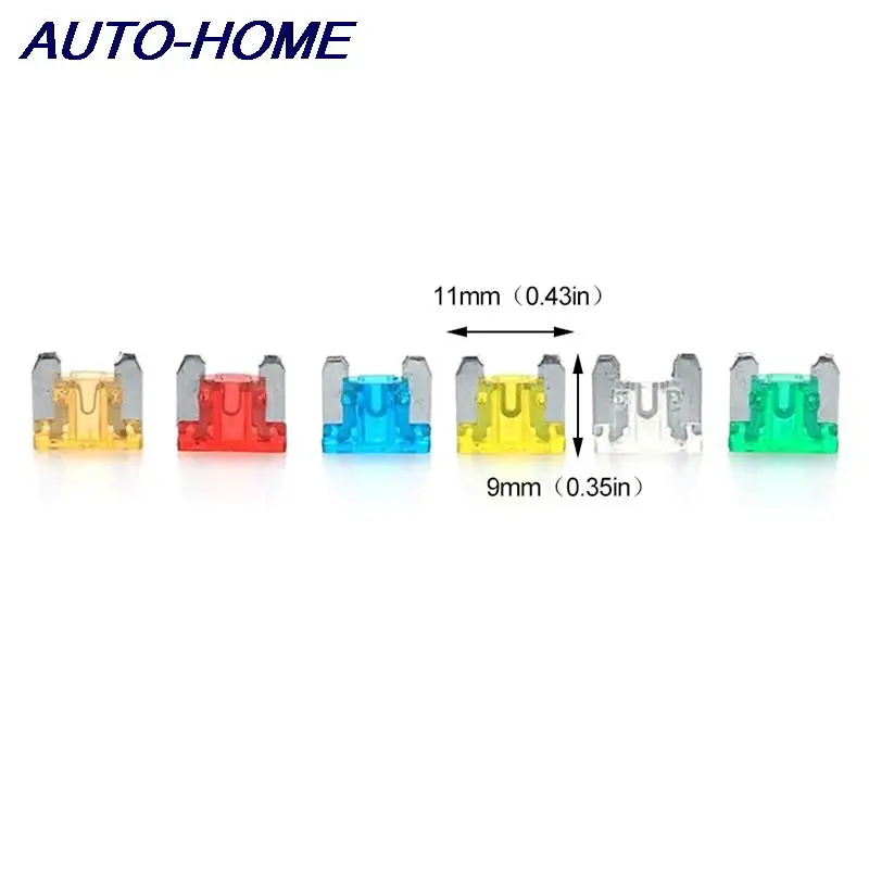 Auto Car Truck Motorcycle Fuses 5A 10A 15A 20A Mixed Sizes Low Profile Kit Micro Mini Blade 24pcs car fuses kit