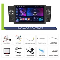 Podofo Autoradio 7 pouces HD à écran tactile, CarPlay sans fil, Android Auto, pour FIAT Punto 2005-20009/Linea 2007-2011, lecteur multimédia pour voiture, GPS, FM, WIFI, Bluetooth, Mirror Link, Autoradio, stéréo, commande au volant 7