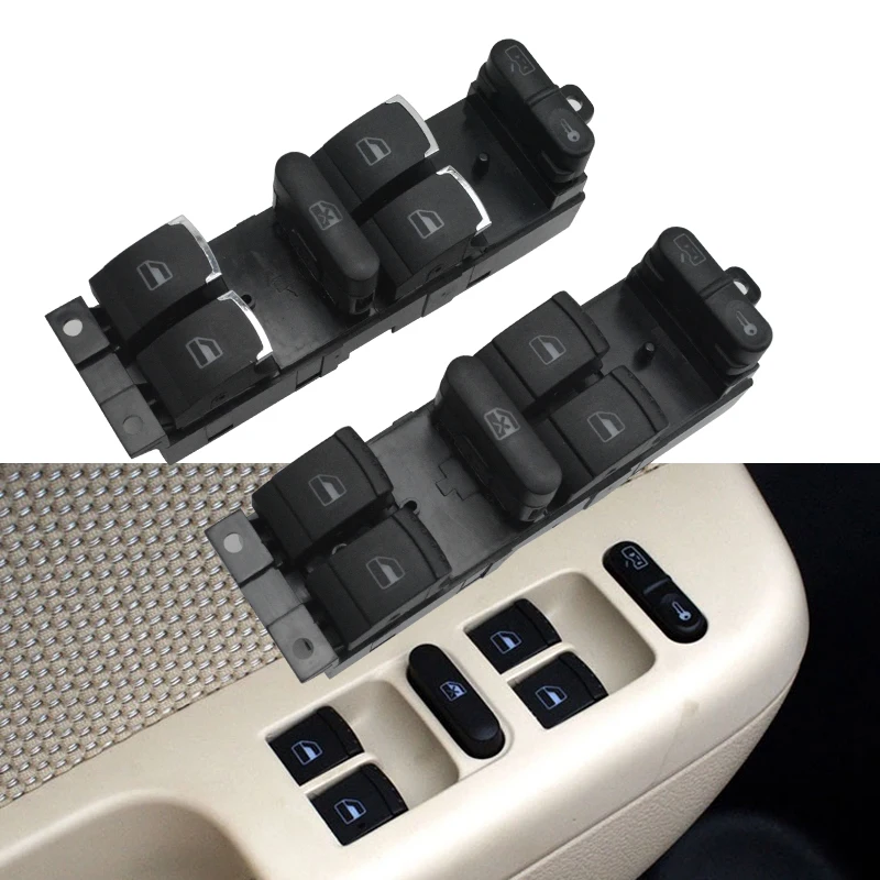 

Power Window Switch For VW Lavida 2008 2009-2012 18D 959 857B 18D959857B 18D959857A Electric Master Glass Lifter Control Button