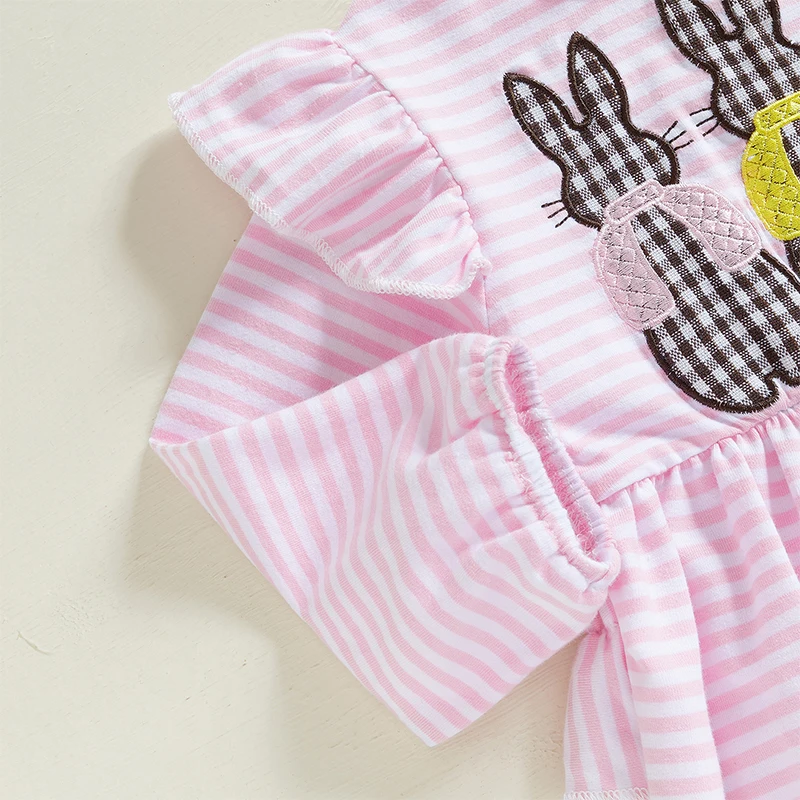 Girls Bunny Easter Jumpsuit 2