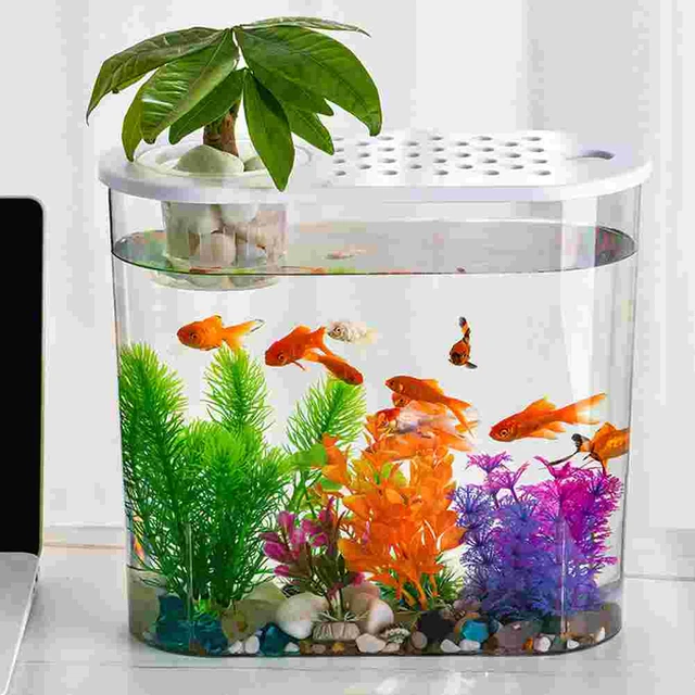 Goldfish Aquarium Plastic Fish Tank Anti-falling Goldfish Tank