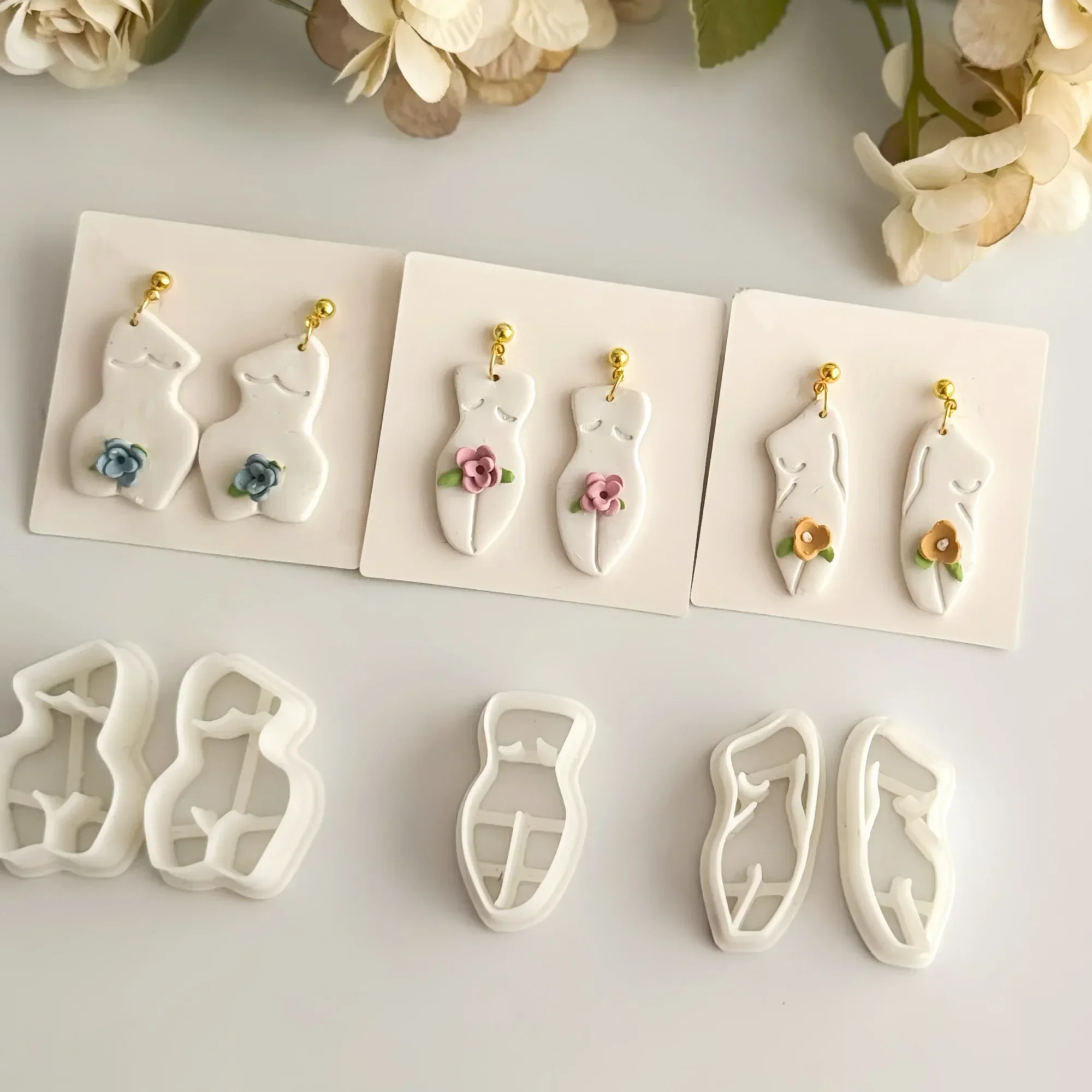 Woman's body Polymer Clay Cutter Clay Tool Diy Earring Pendant Jewelry Molding Cutting Mold Ceramic Tool