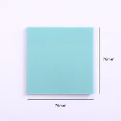 Creative Transparent PET Sticky Notes - 50 Sheets - Planner & Stationery Supplies (Dark Green)
