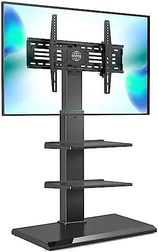 

Base Floor TV Stand Swivel Tilt Mount TV Stand Base for 32-75 Inch TVs Corner TV Stand with Height Adjustable Entertainment She