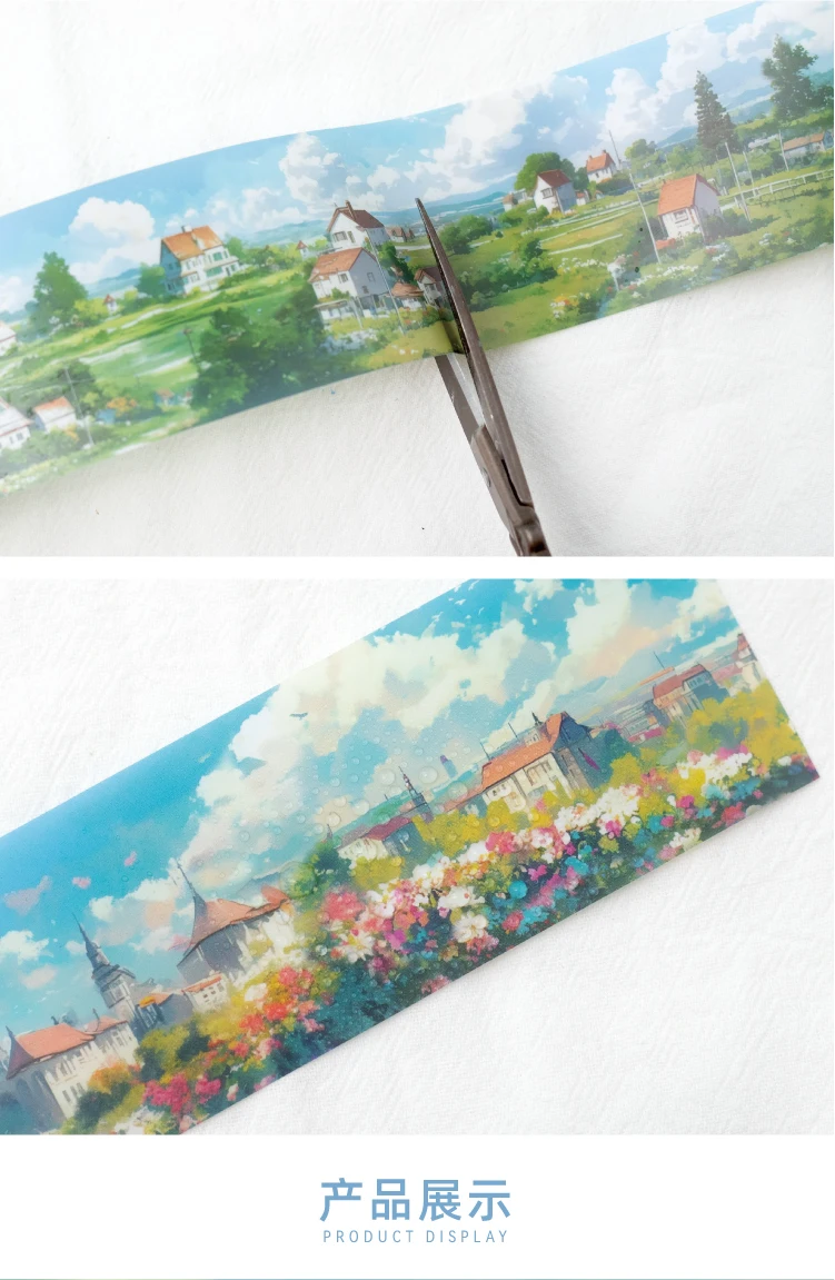 50 mm x 2 m Reise-Landschafts-Bänder, Aufkleber, 1 Rolle, dekorative Collage, Tagebuch, Album, Scrapbooking-Material, Bastelbedarf – Detail 11