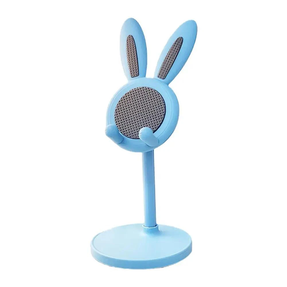 Pink Phone Holder Desktop Mobile Phone Stand For iPhone Samsung Tablet Smartphone Adjustable Lovely Rabbit Cartoon Table Support