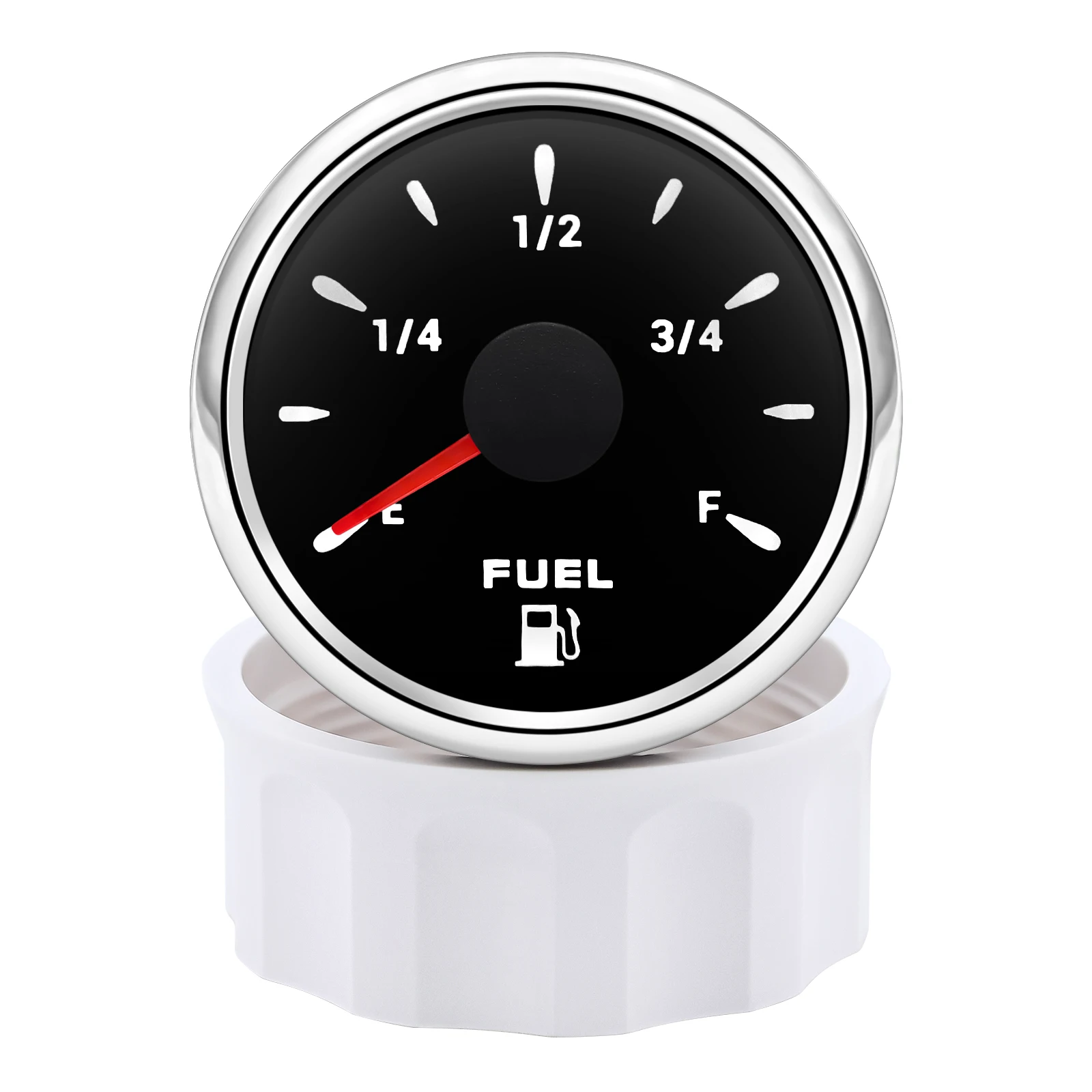 2" 52mm Fuel Level Gauge With 7 Color Light 0-190ohm Oil Tank Level Meter Indica
