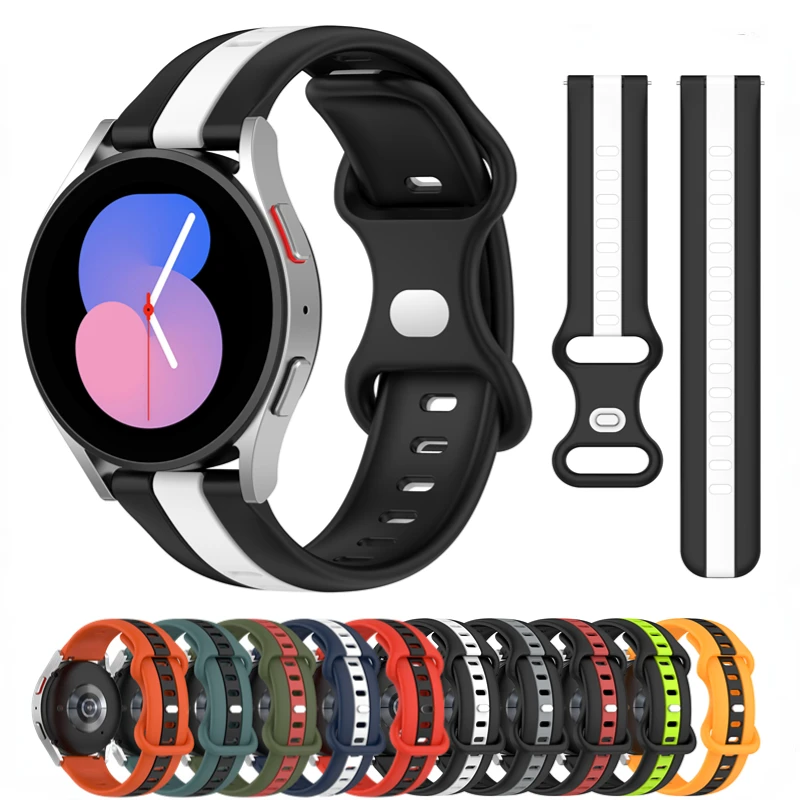 

Ремешок силиконовый для Samsung Galaxy watch 3 4 5 Gear S3 Huawei watch GT2/3 Pro, сменный браслет на запястье для смарт-часов Amazfit GTR