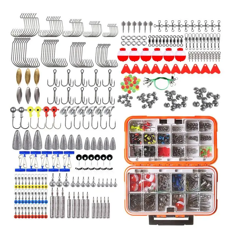 

Bait And Tackle Kit Fishing Accessories Kit Fishing Tackle Kit With Tackle Box Including Hooks Bobbers Float Fishing Gear 343