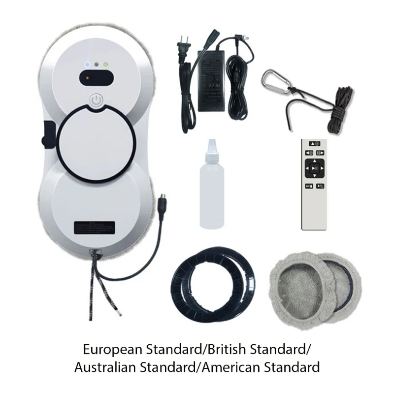 Window Cleaning Robot Window Cleaner Robot 5600Pa Suction Power for Window/Tiles/Glass Door Robot Window Cleaner 2