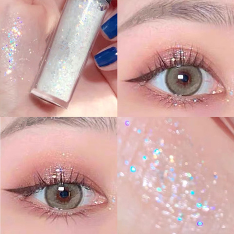 PCS Liquid Eyeshadow Pearlescent Waterproof Liquid Eyeshadow Quick-drying Glitter Shimmer Eye Makeup Beauty Neon Eyeshadow