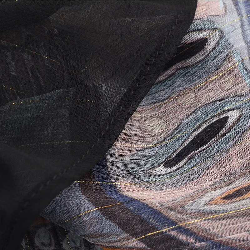 Chic Elegant Pleated Long Skirts For Women Fashion 2025 New With Belt Vintage Printed Midi Skirt Street Casual Holiday Skirts