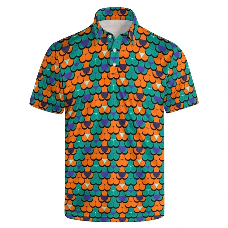 Creative 3d Printed Sexy Women Polo Shirt For Men Summer Personality Short Sleeve Loose T Shirts Tops Casual Tees Male Clothing