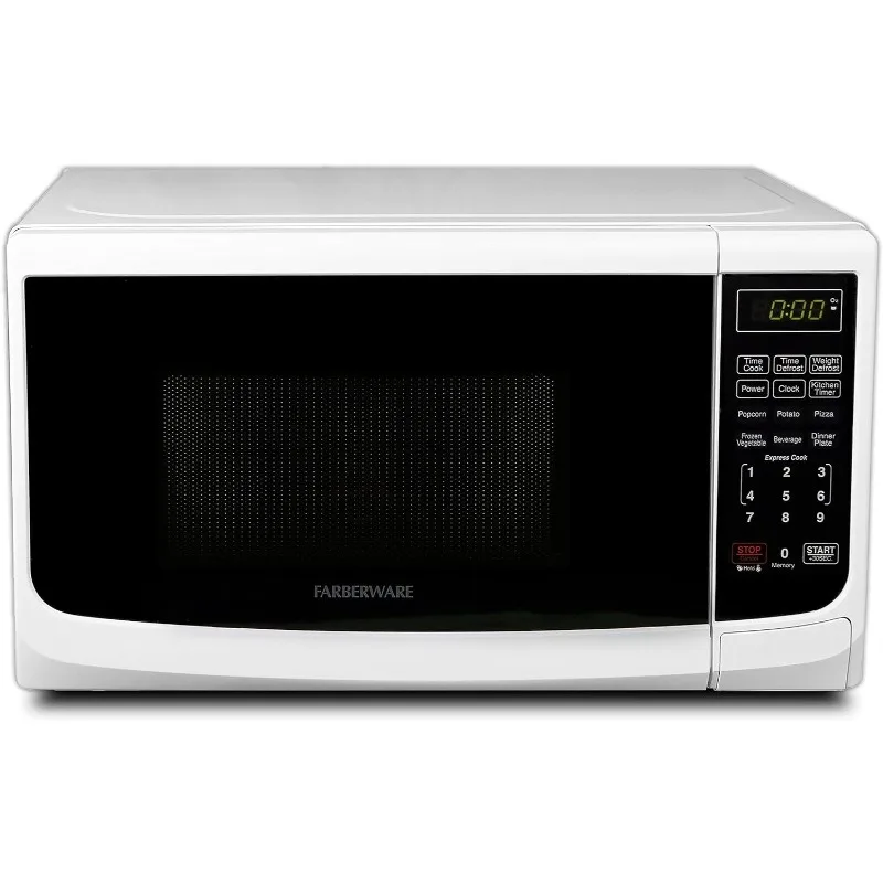 

Countertop Microwave 700 Watts, 0.7 cu ft - Microwave Oven With LED Lighting and Child Lock - Perfect for Apartments and Dorms