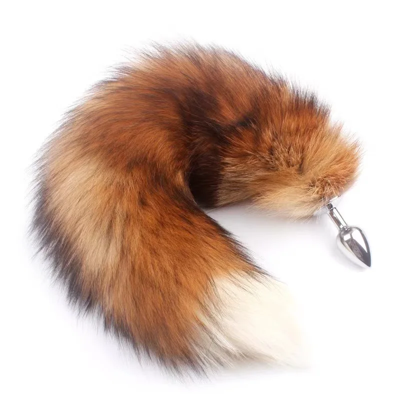 Atdalāmas Real Fox Cosplay Butt Plug Tail Tail Produkti Anālās seksa rotaļlietas sievietēm Pāriem Sexy Shop_voghion.com