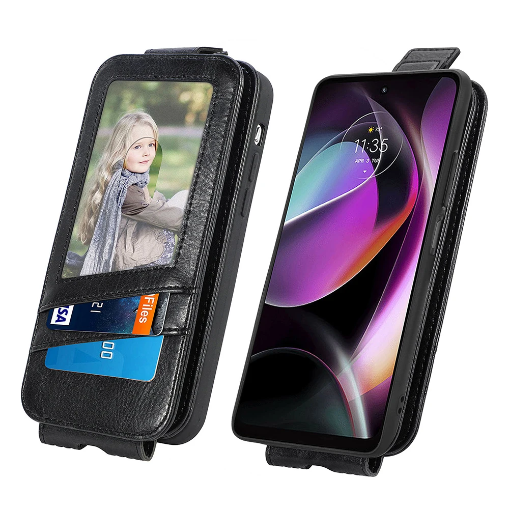 Vertical Flip Wallet Case For Motorola E20 E30 E40 E32 G10 G20 G30 G50 G60 G60S G31 G41 G51 G71 G22 G200 Card Holder