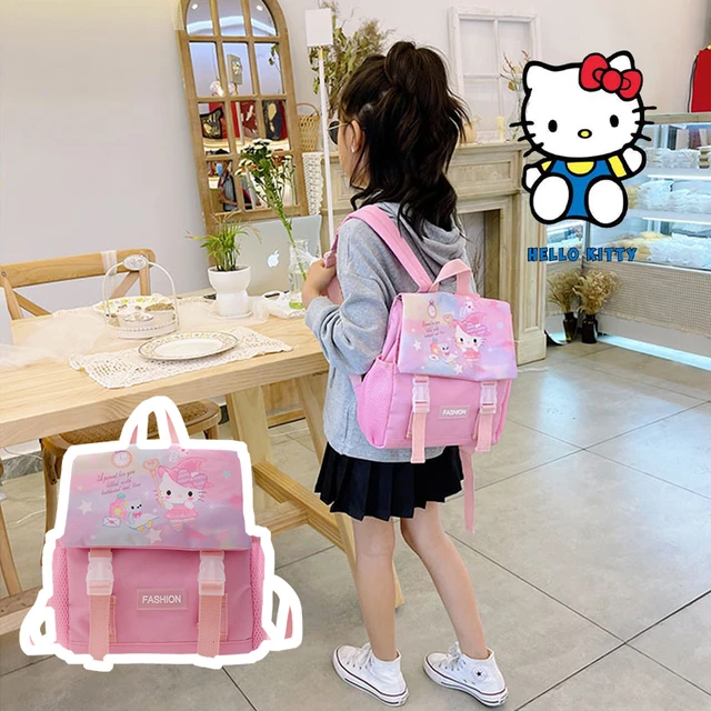 Hello Kitty/Moow Stylish Double Shoulder Backpack/School Bag for Girls |  Fashionable and Versatile Girls' Backpack