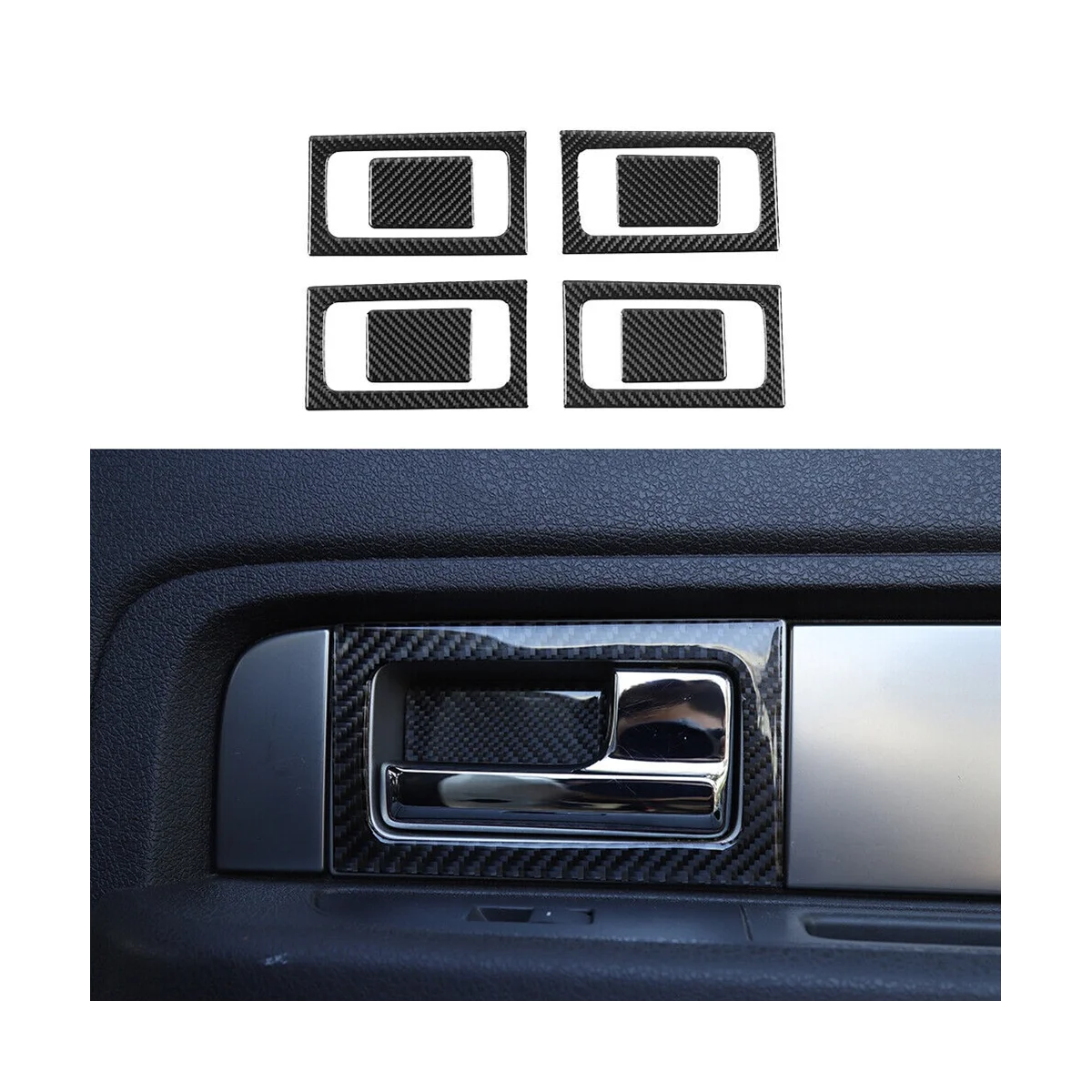 

Декоративные наклейки для Ford F150 2009-2014 из мягкого углеродного волокна