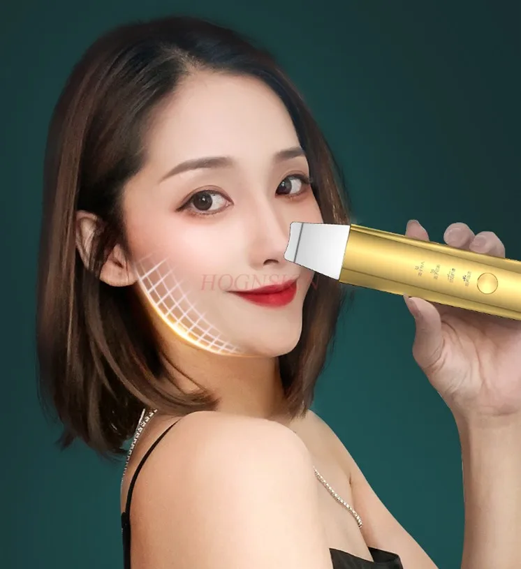 Facial electric induction device, ultrasonic peeling machine, beauty instrument, cleaning pores and removing acne