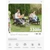 Folding Adjustable Adirondack Chair Set with Ottoman and Cup Holder Outdoor Relaxation Oversized Reclining Lounger 2 Pcs 6