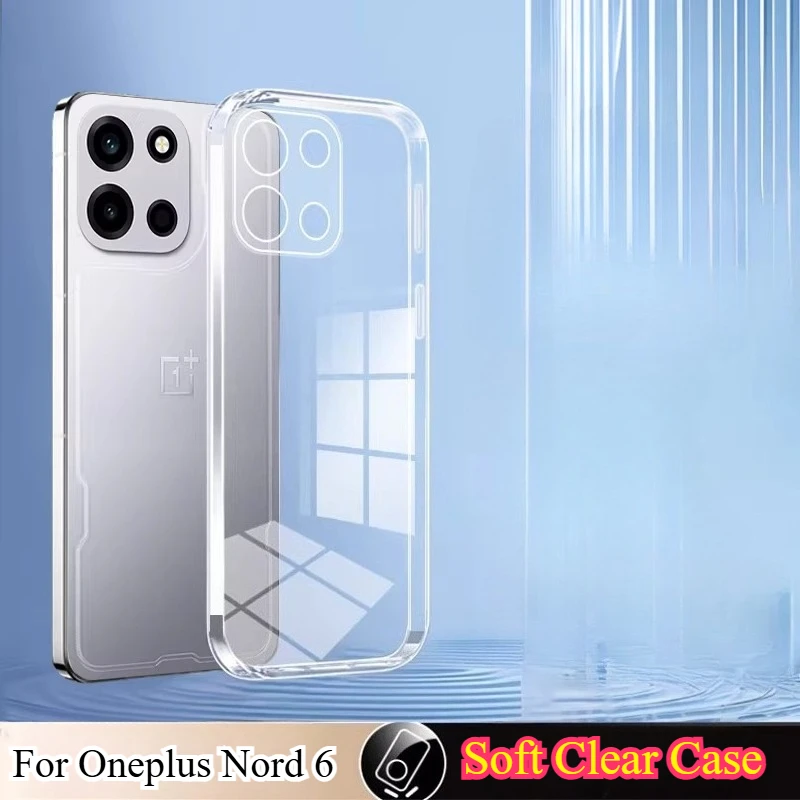 Transparent Silicone Soft Phone Case with Ultra-Thin TPU and Camera Protection