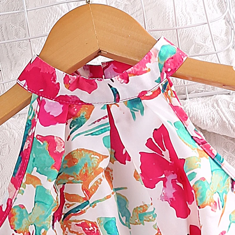 Girls' Floral Top & Shorts Set 4