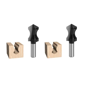 Shank Pointed Nose Arc Milling Cutter Carving Table Edge Router Bits Solid Carbide Tools For Woodworking Bit